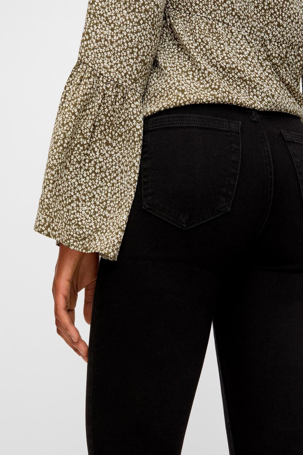 Pieces - PcHighFive Flex Black Skinny Jeans - Black