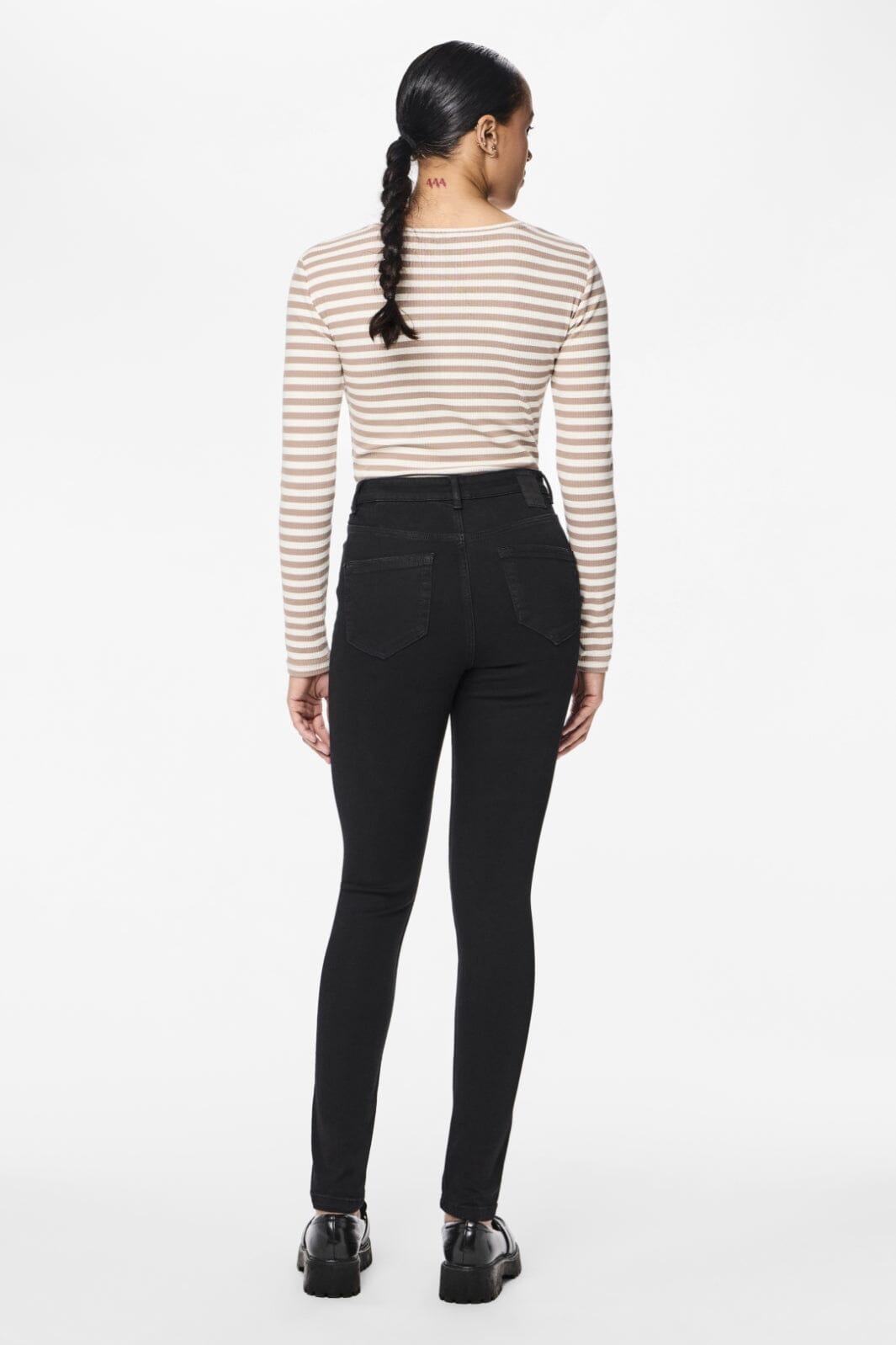 Pieces - PcHighFive Flex Black Skinny Jeans - Black