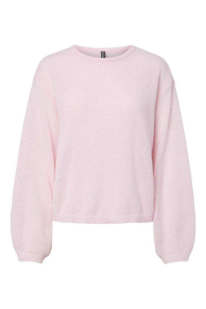 Pieces - Pcida Ls O-Neck Knit - 4805046 Pink-A-Boo