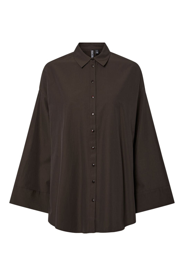 Pieces - Pcjenna Ls Long Shirt - 4945038 Delicioso