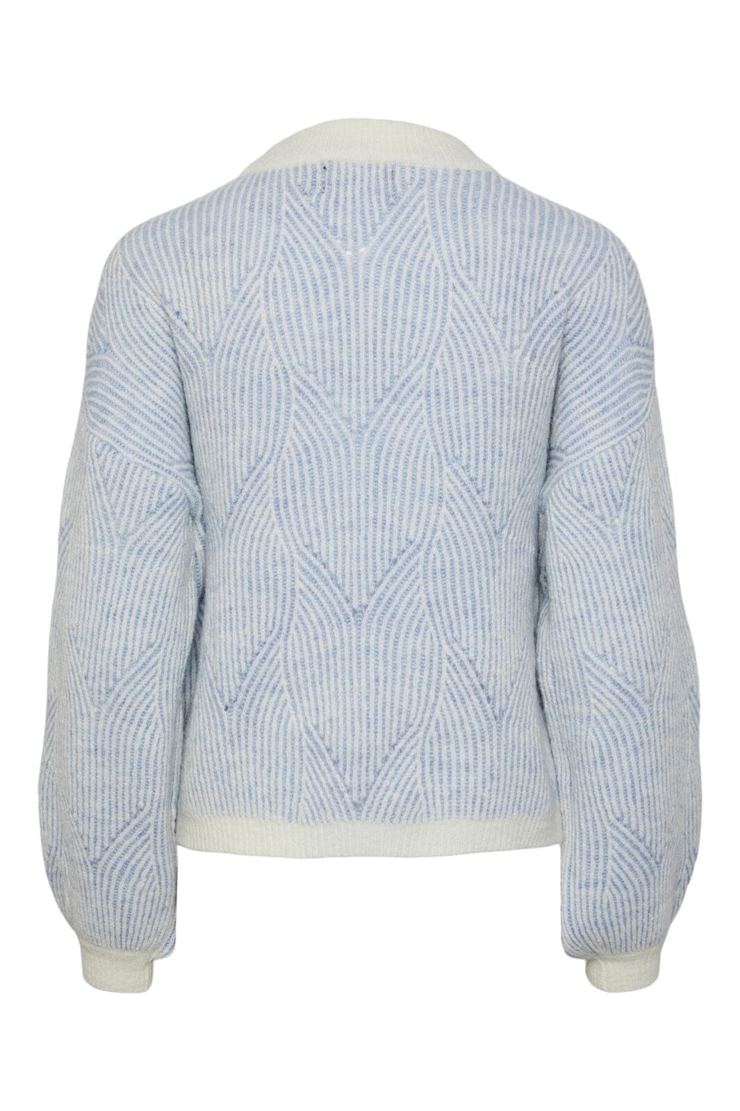 Pieces - Pcjenna Ls O-Neck Knit - 4432776 Angel Falls