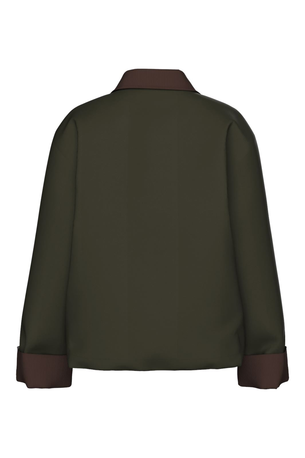 Pieces - Pcjorma Short Padded Jacket - 4881894 Forest Night Hot Fudge