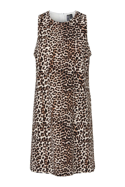 Pieces - Pcjosella Sl O-Neck Short Dress - 4866901 Black Leo