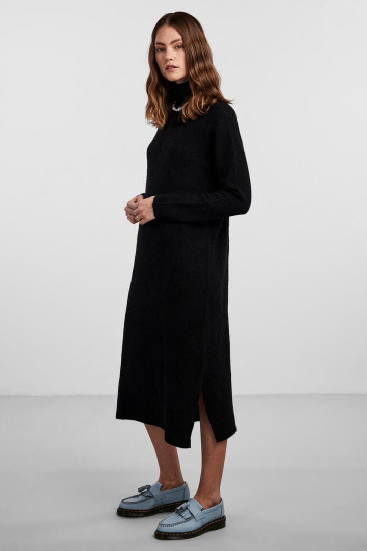 Pieces - Pcjuliana Ls Rollneck Knit Dress - 3933929 Black