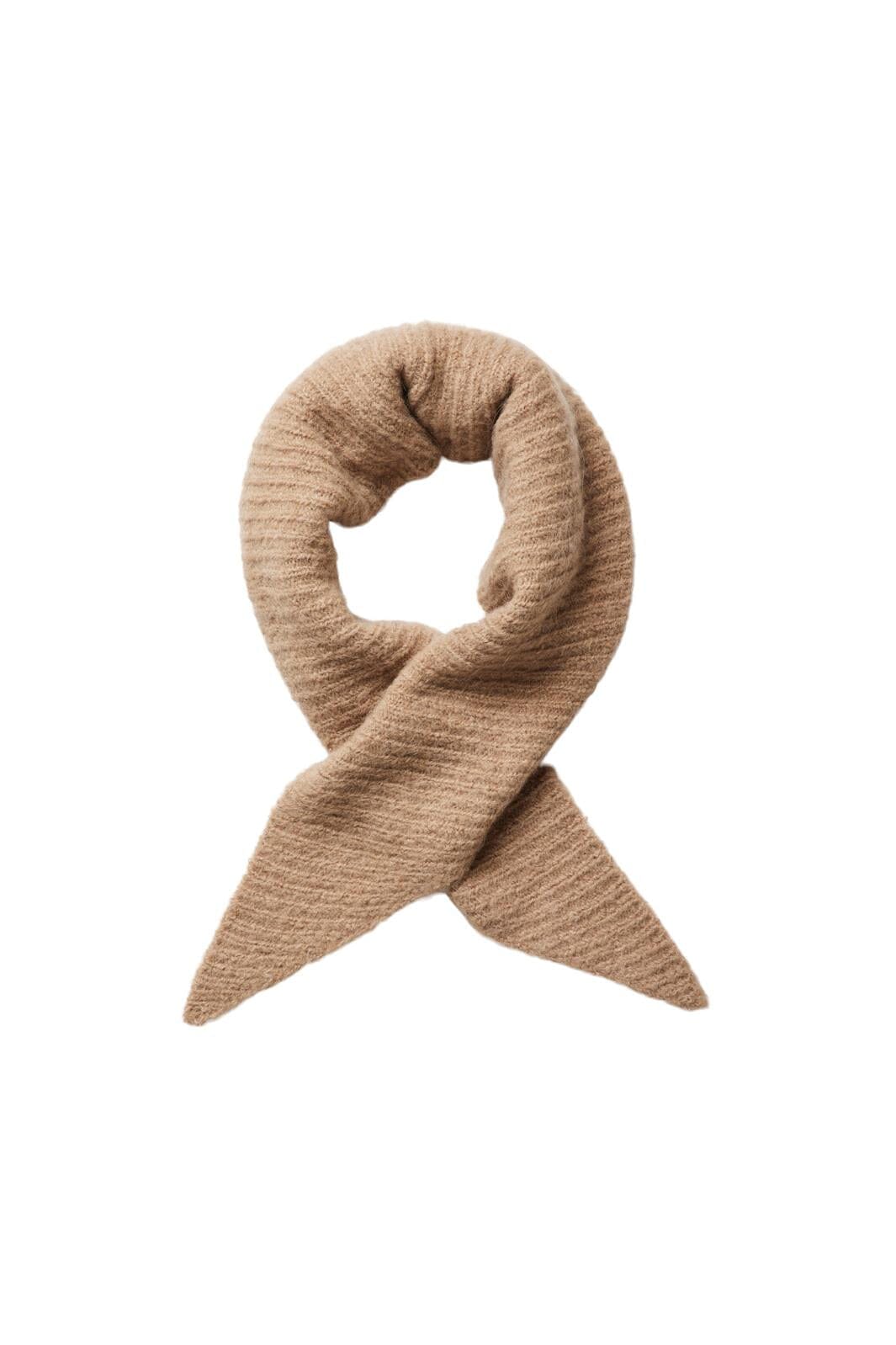 Pieces - Pcjune Triangle Wool Scarf - 4317630 Silver Mink