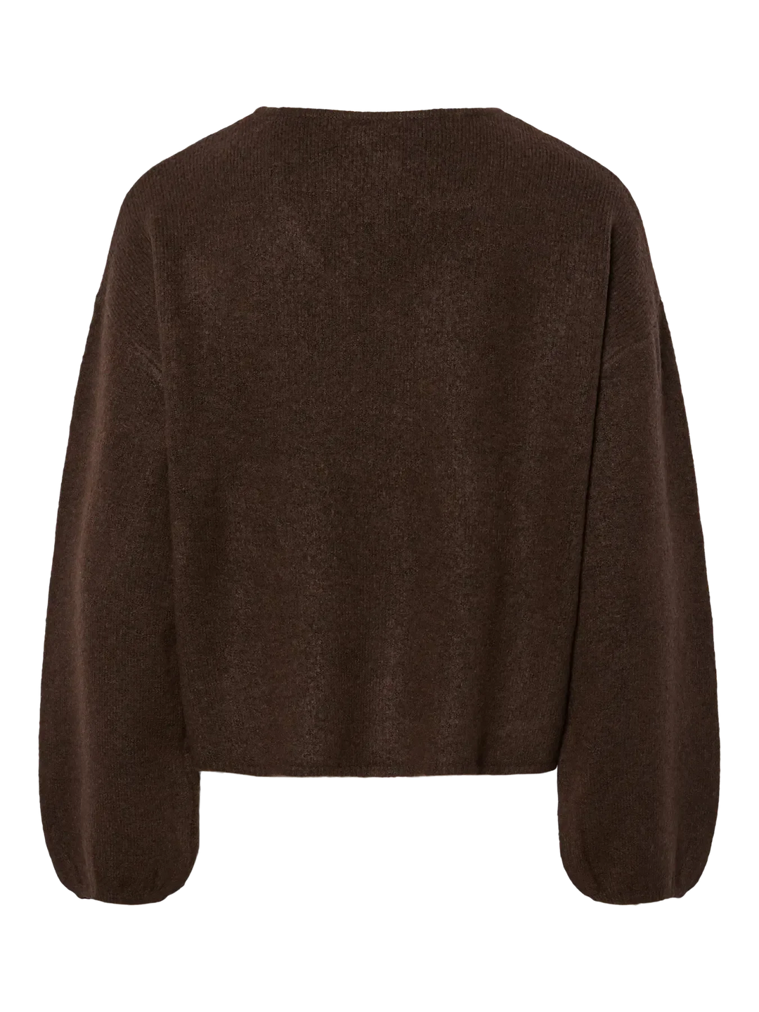 Pieces - Pcjunna Ls V-Neck Knit Cardigan - 4819445 Hot Fudge Melange Cardigans 