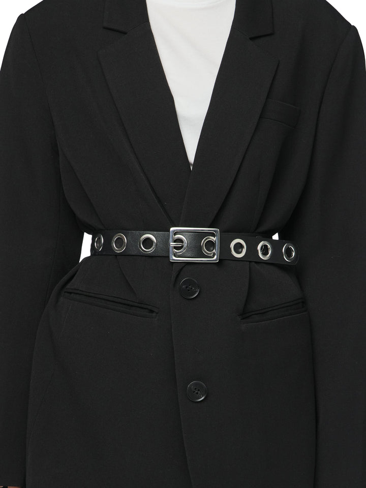 Pieces - Pcjyle Stud Jeans Belt Bundle - 4836741 Black St2 Eyelets