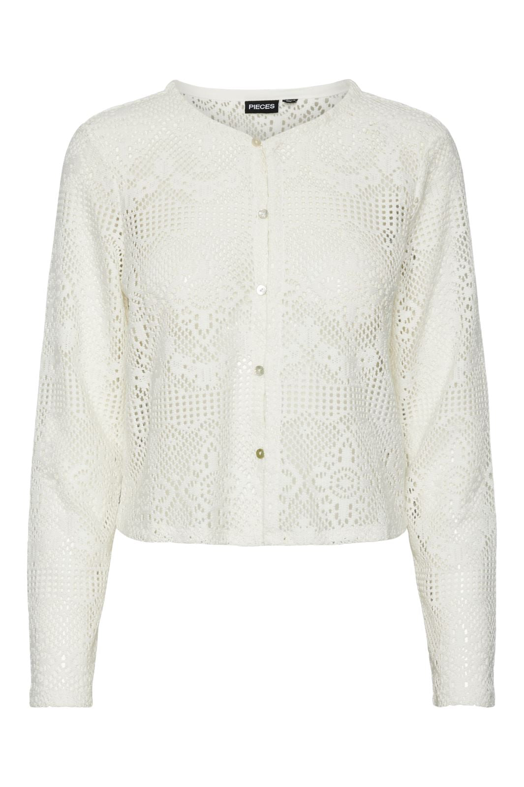 Pieces - Pckaddi Ls Cardigan - 4547090 Cloud Dancer