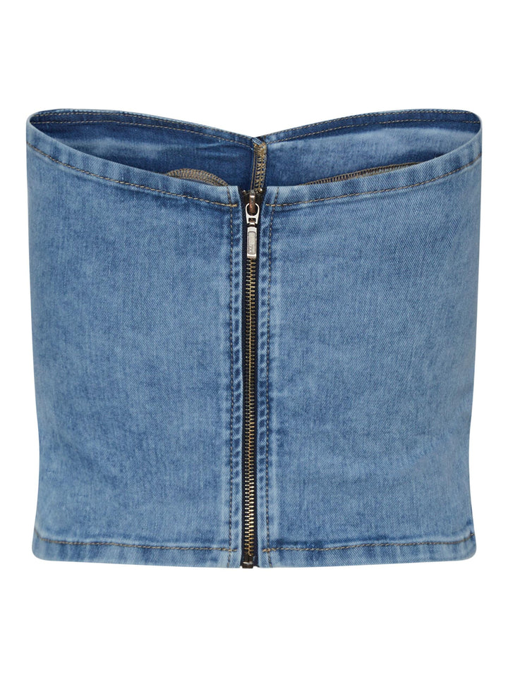 Pieces - Pckiggy Corset - Light Blue Denim