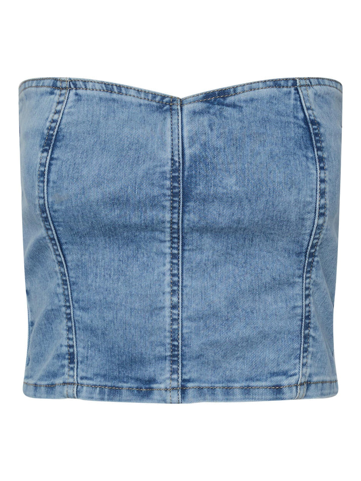 Pieces - Pckiggy Corset - Light Blue Denim