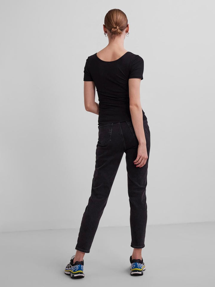 Pieces - PcKitte SS Top - Black