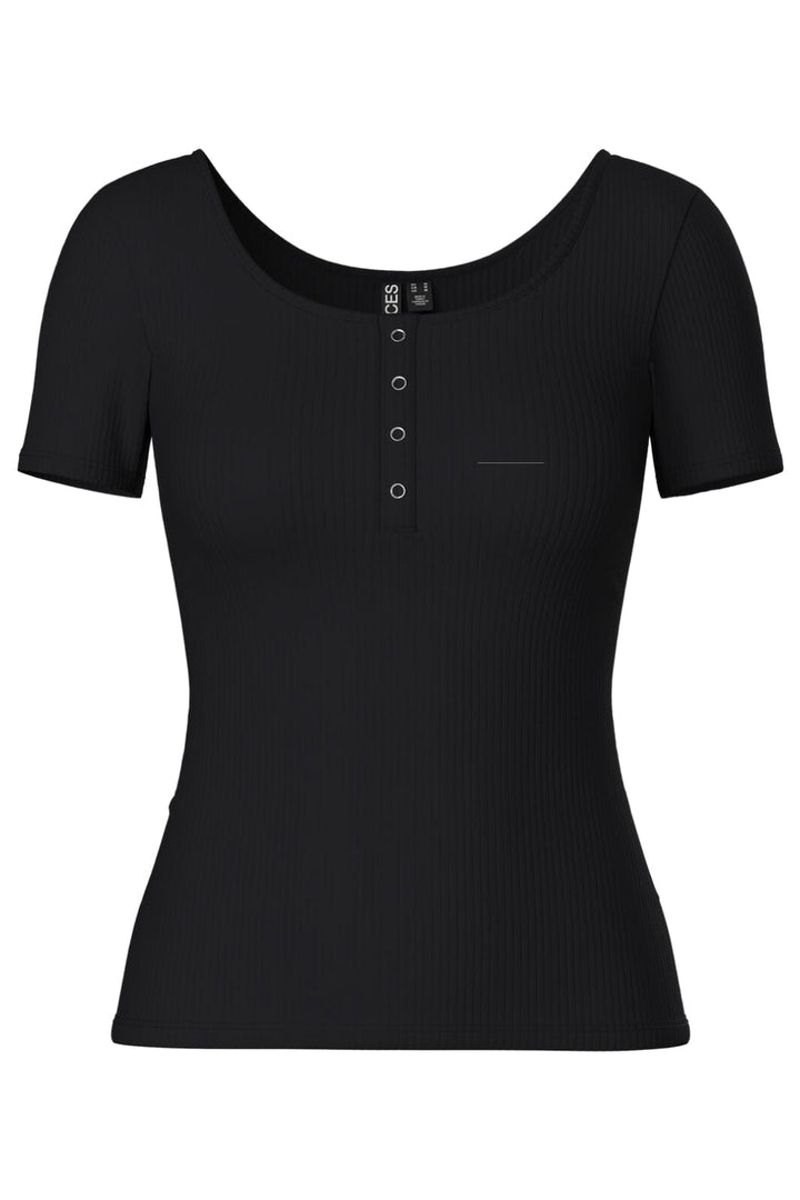 Pieces - PcKitte SS Top - Black