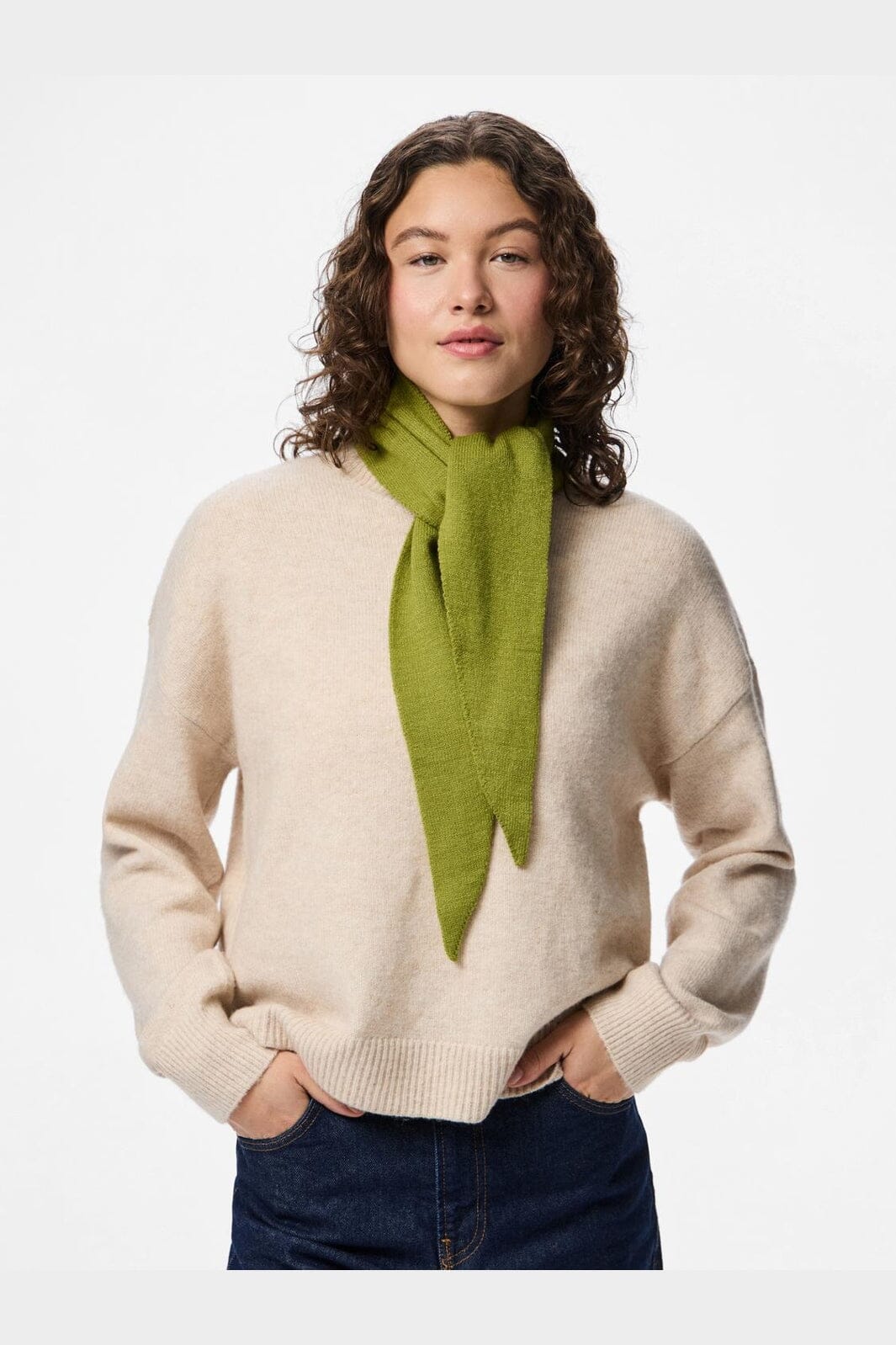 Pieces - Pckomma Triangle Scarf - 5101424 Woodbine