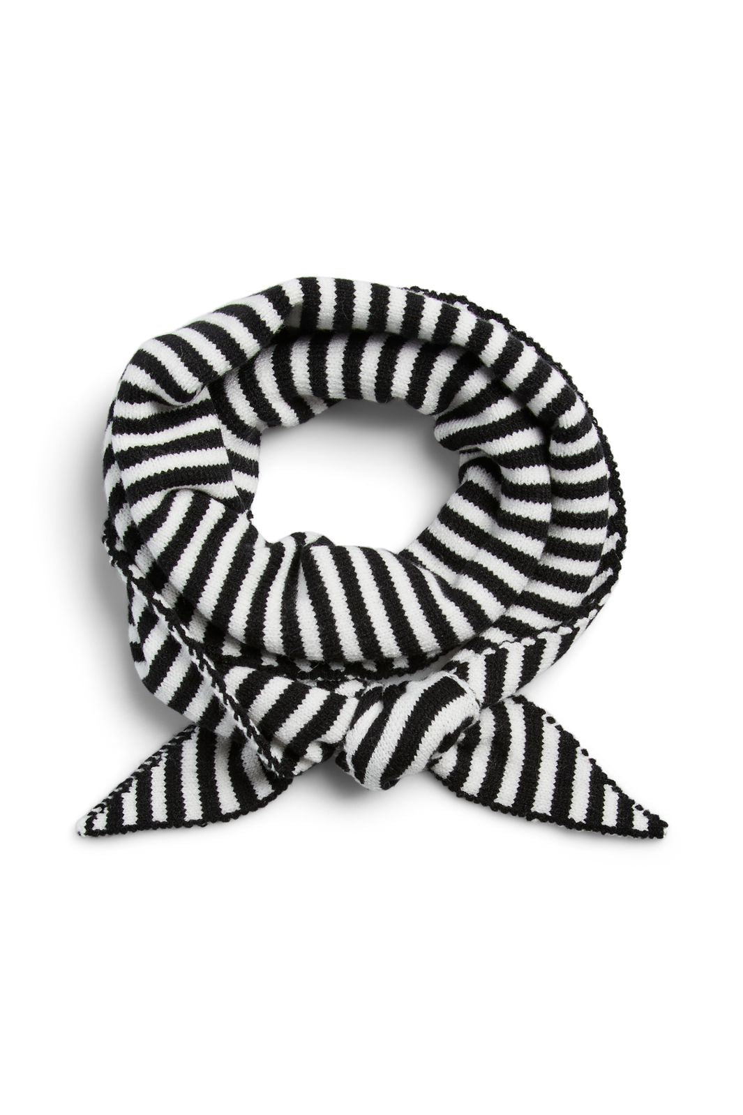 Pieces - Pckomma Triangle Scarf - 5124343 Black Bright White