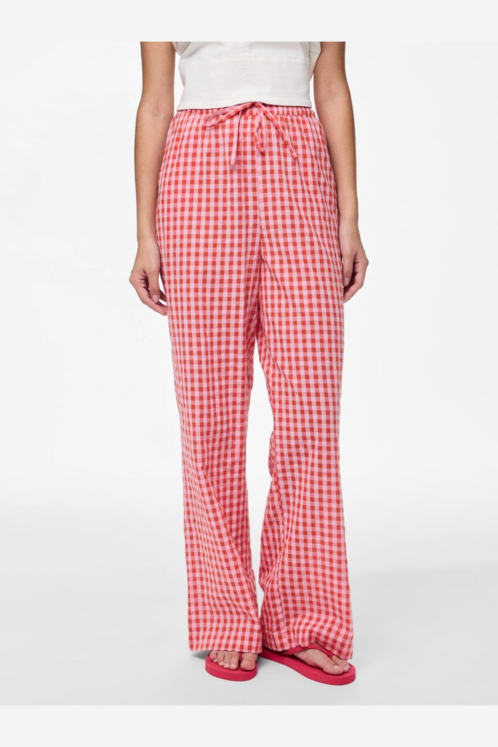 Pieces - Pcliliane Wide Pants - 4953081 Ballerina Red