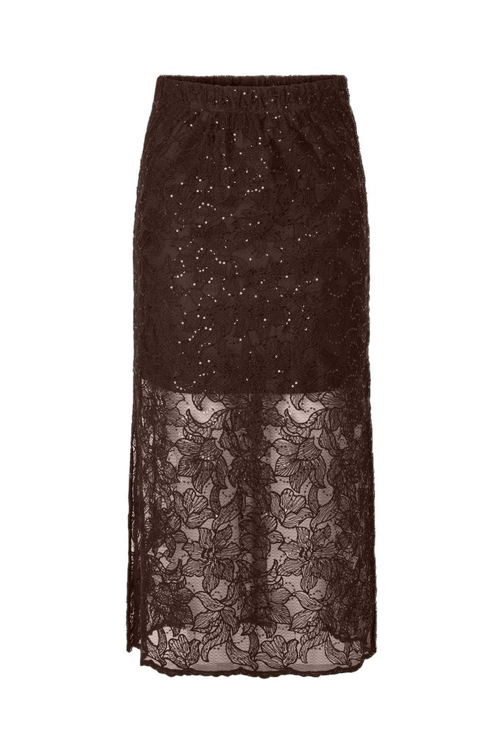 Pieces - Pclouise Midi Skirt - 5067495 Delicioso Tone In Tone Sequens