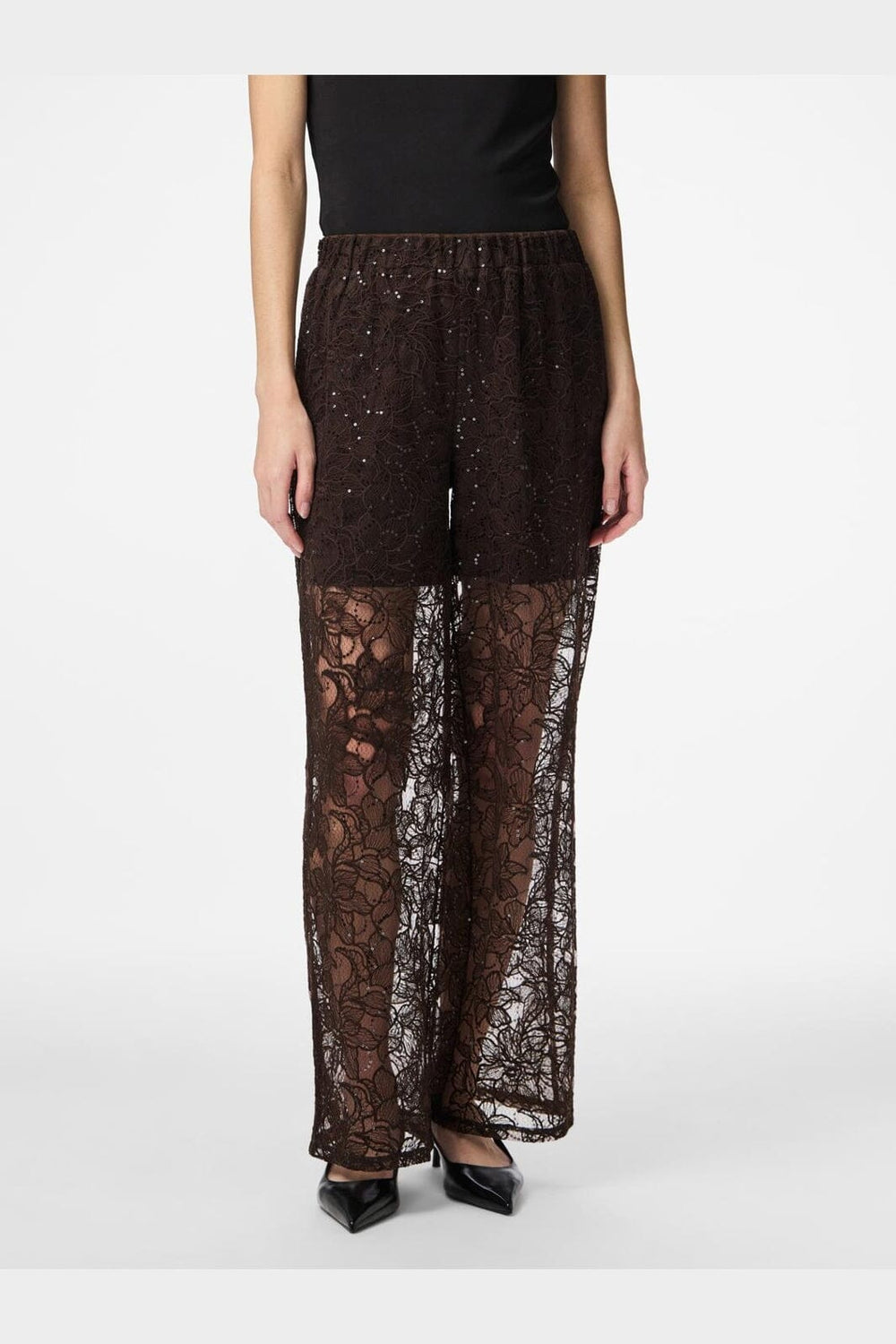 Pieces - Pclouise Straight Pants - 5050000 Delicioso Tone In Tone Sequence