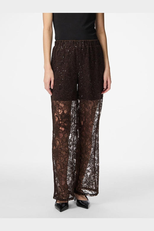 Pieces - Pclouise Straight Pants - 5050000 Delicioso Tone In Tone Sequence