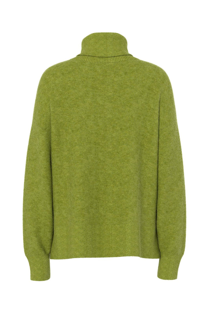 Pieces - Pcmalou Ls Rollneck Knit - 5049933 Woodbine Melange