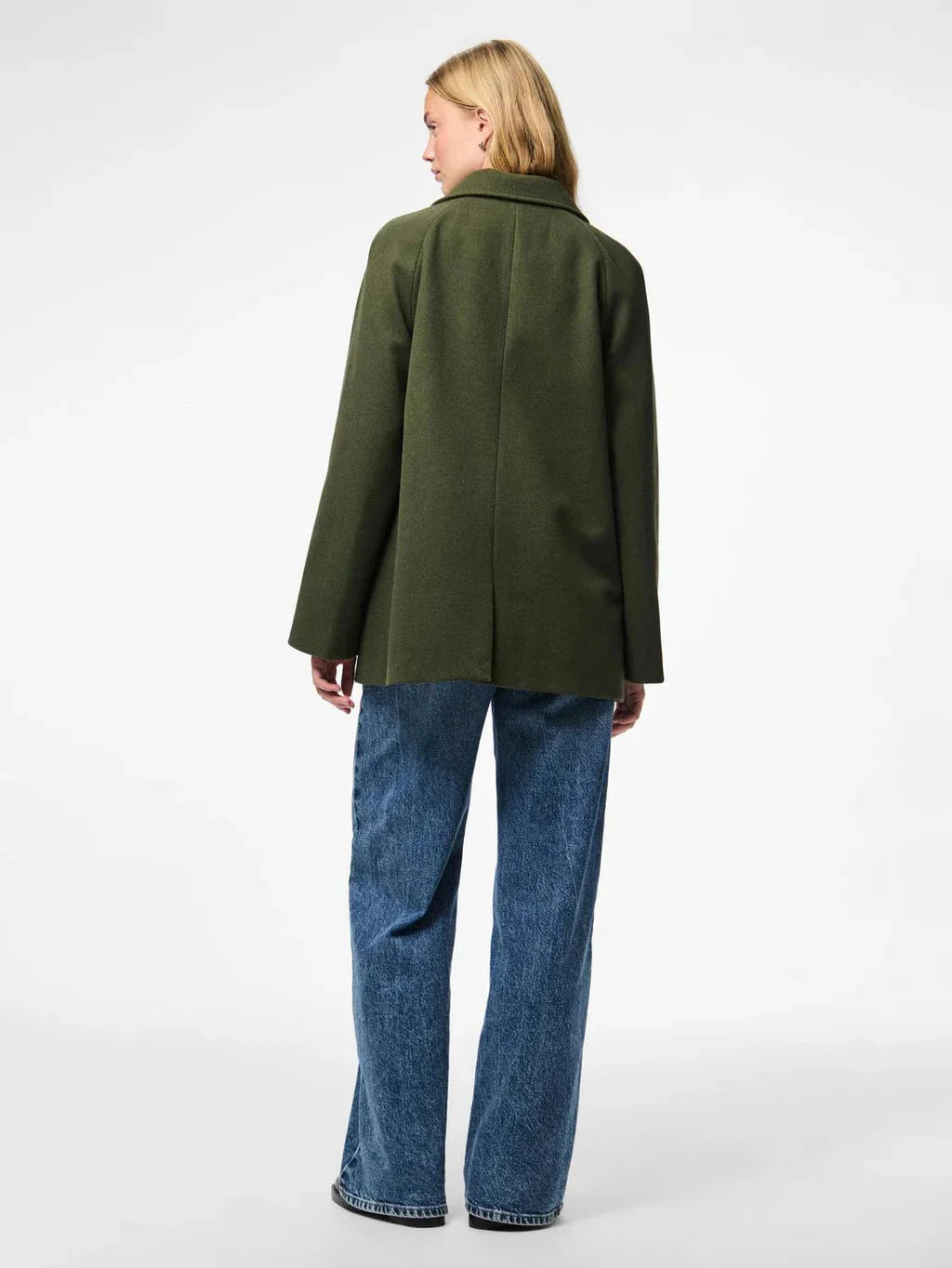 Pieces - Pcmarbel Coat - 4804036 Forest Night Frakker 