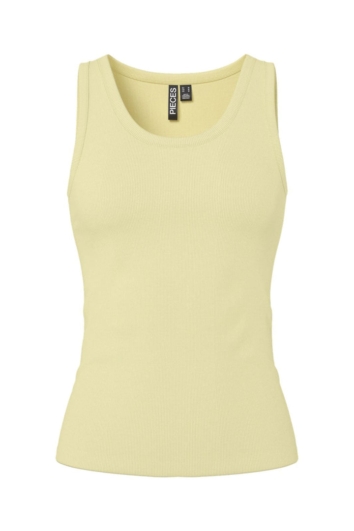 Pieces - Pcmay Tank Top - 4981810 French Vanilla
