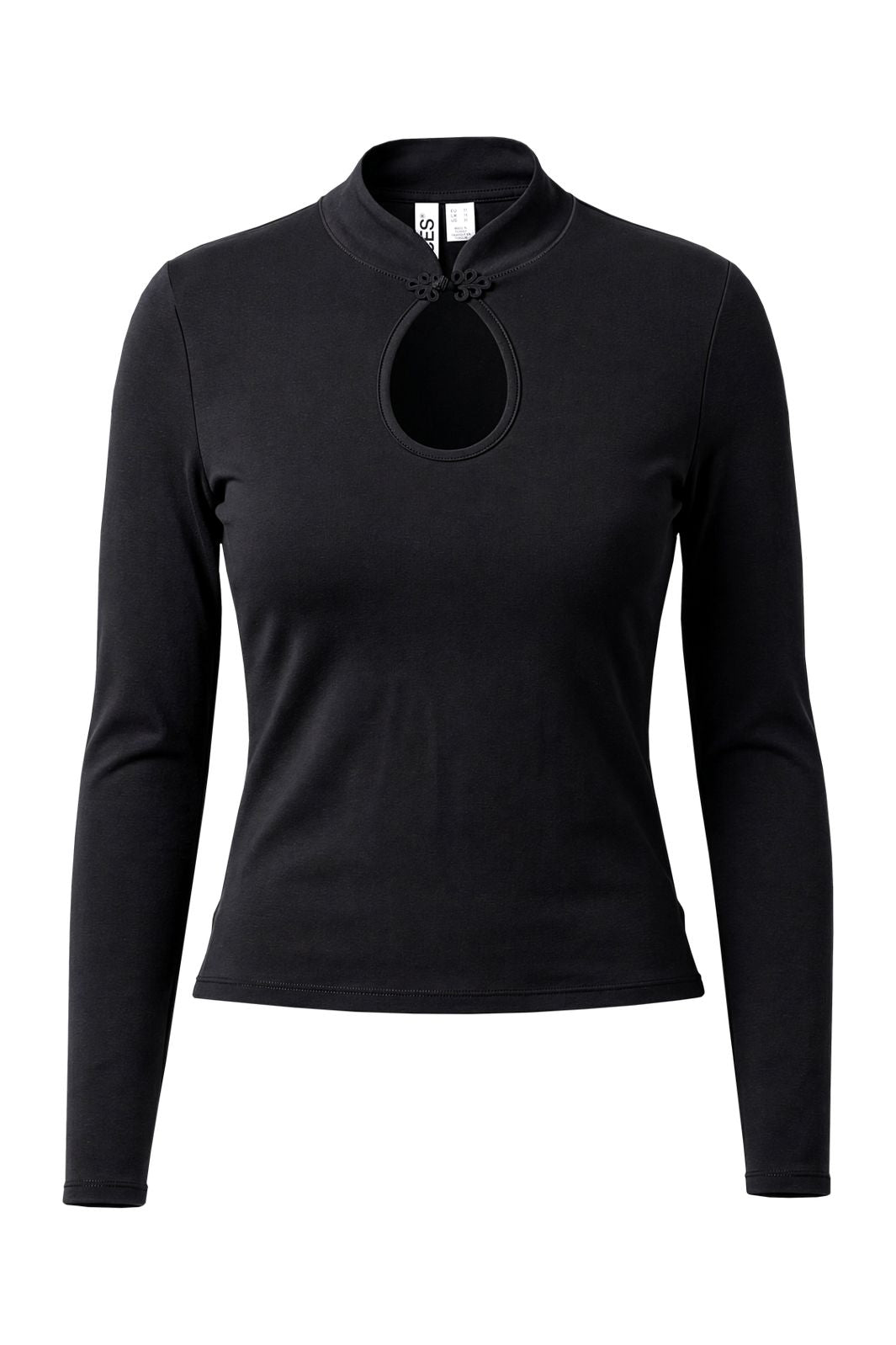 Pieces - Pcmelly Ls Keyhole Top - 5262541 Black