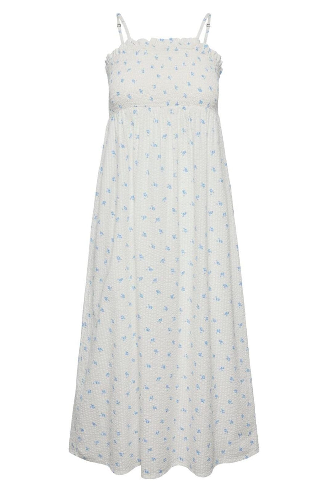 Pieces - Pcmira Strap Midi Dress - 4362014 Cloud Dancer All Aboard Flower