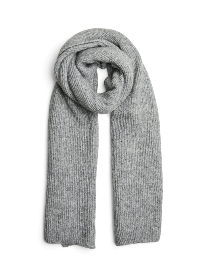 Pieces - Pcmoella Scarf - 4547301 Medium Grey Melange Tørklæder 