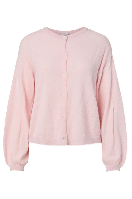 Pieces - Pcnaomi Ls O-Neck Knit Cardigan - 4897827 Roseate Spoonbill Melange Cardigans 