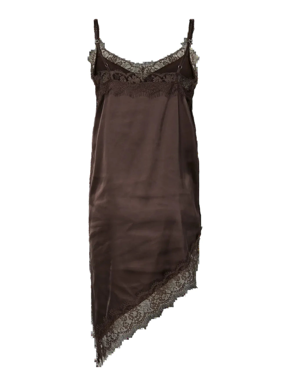 Pieces - Pcnomi Strap Satin Lace Dress - 5072989 Hot Fudge Kjoler 