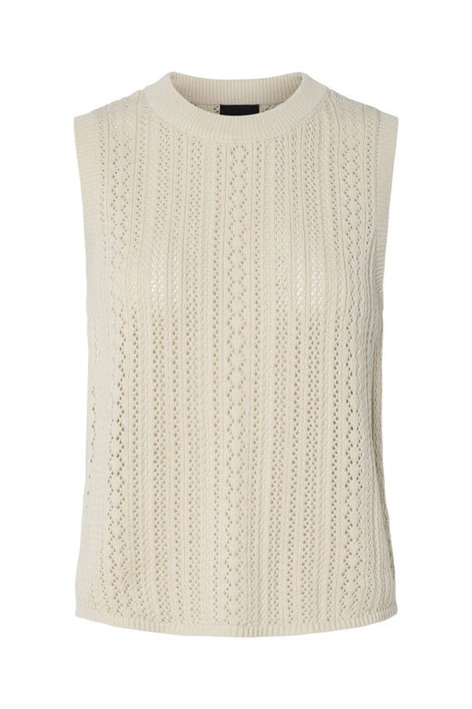 Pieces - Pcnuka Sl O-Neck Knit 17158719 - 4790681 - Birch