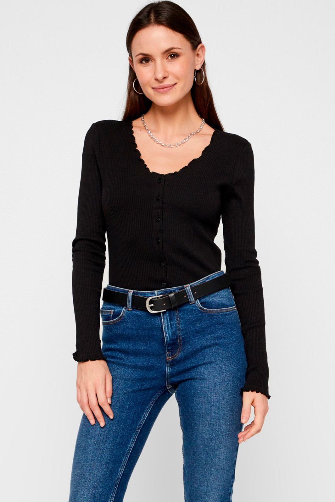 Pieces - PcNukisa LS Cardigan - Black