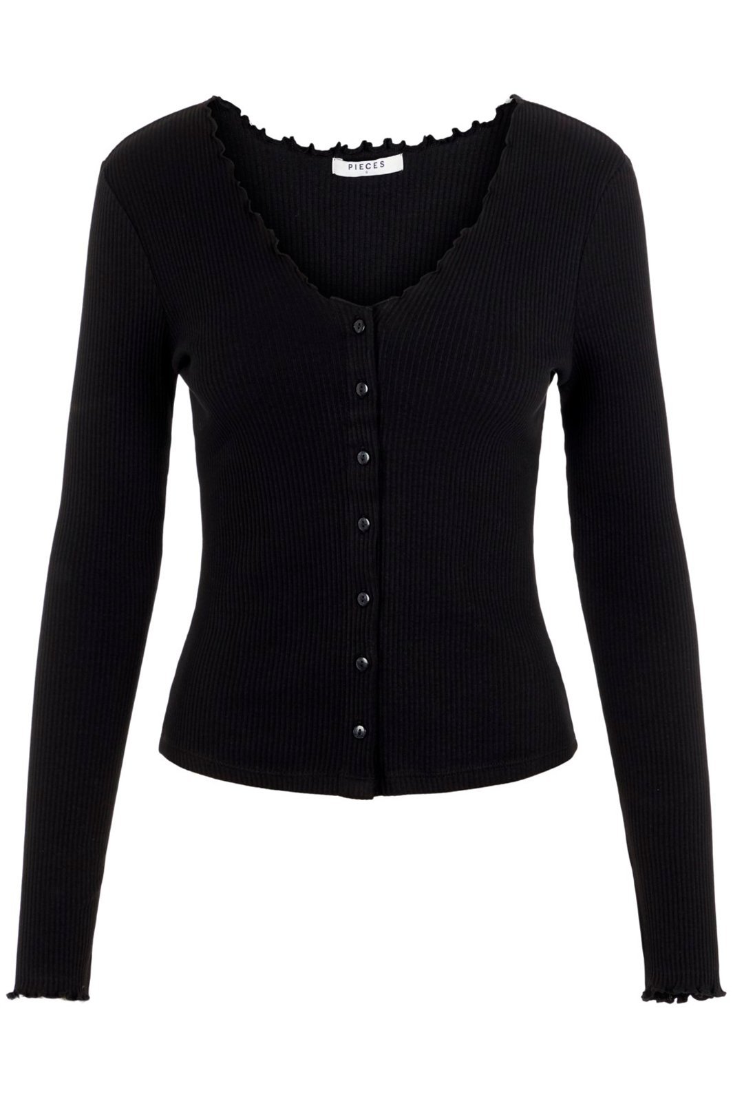Pieces - PcNukisa LS Cardigan - Black