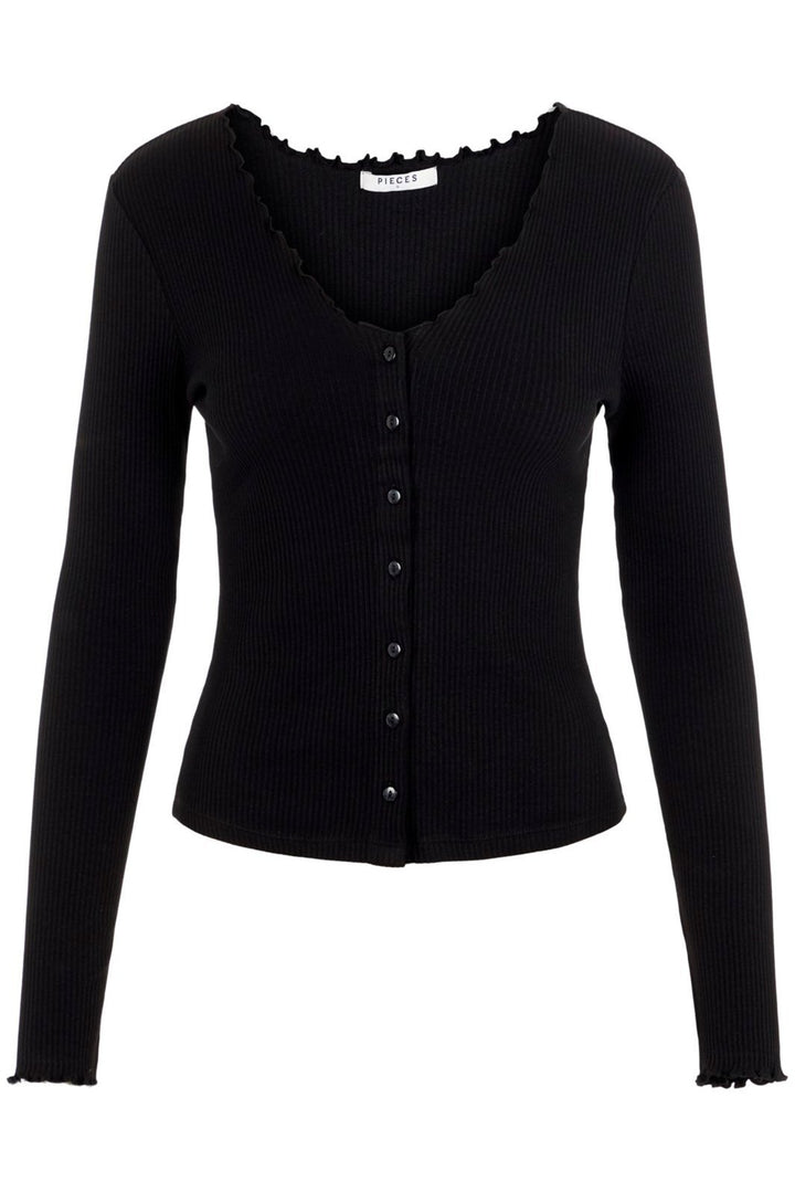 Pieces - PcNukisa LS Cardigan - Black