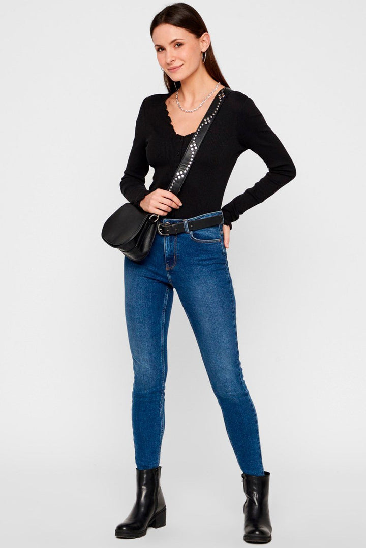 Pieces - PcNukisa LS Cardigan - Black