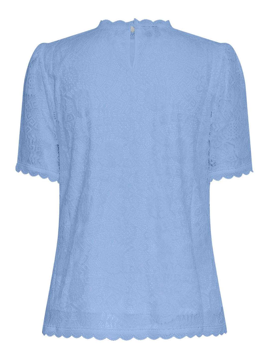 Pieces - Pcolline Ss Lace Top - 4474973 Hydrangea