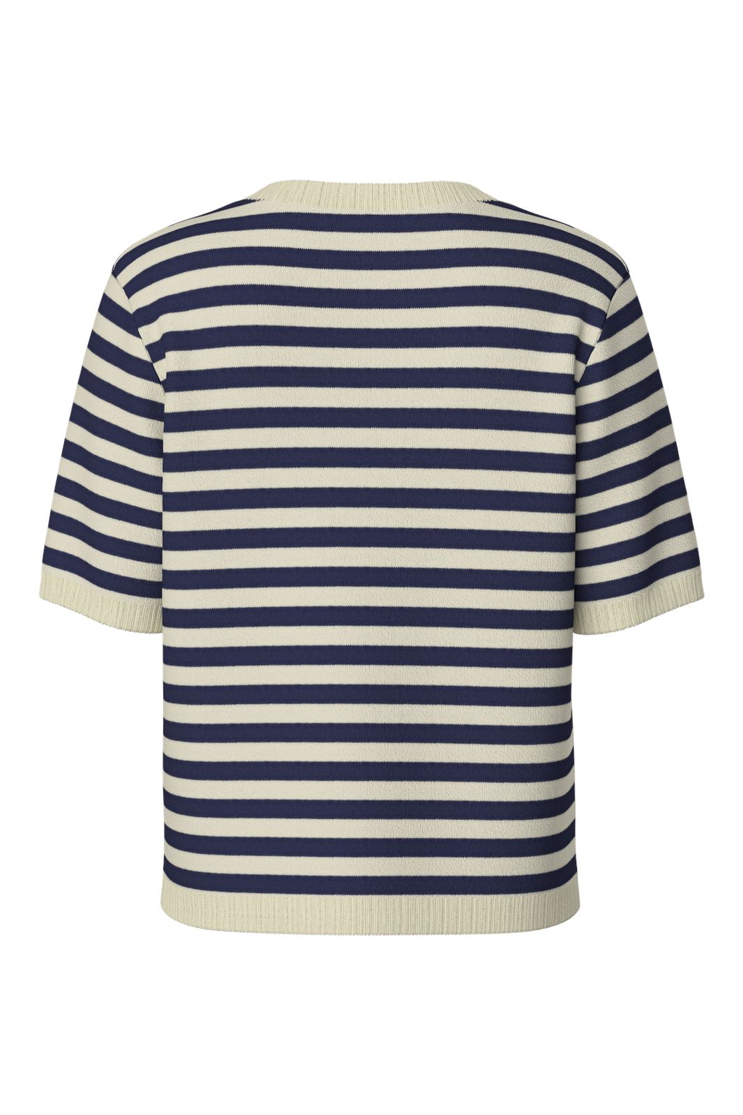Pieces - Pcorina Ss Stripe Knit Cardi Pwp - 4870440 Maritime Blue Birch