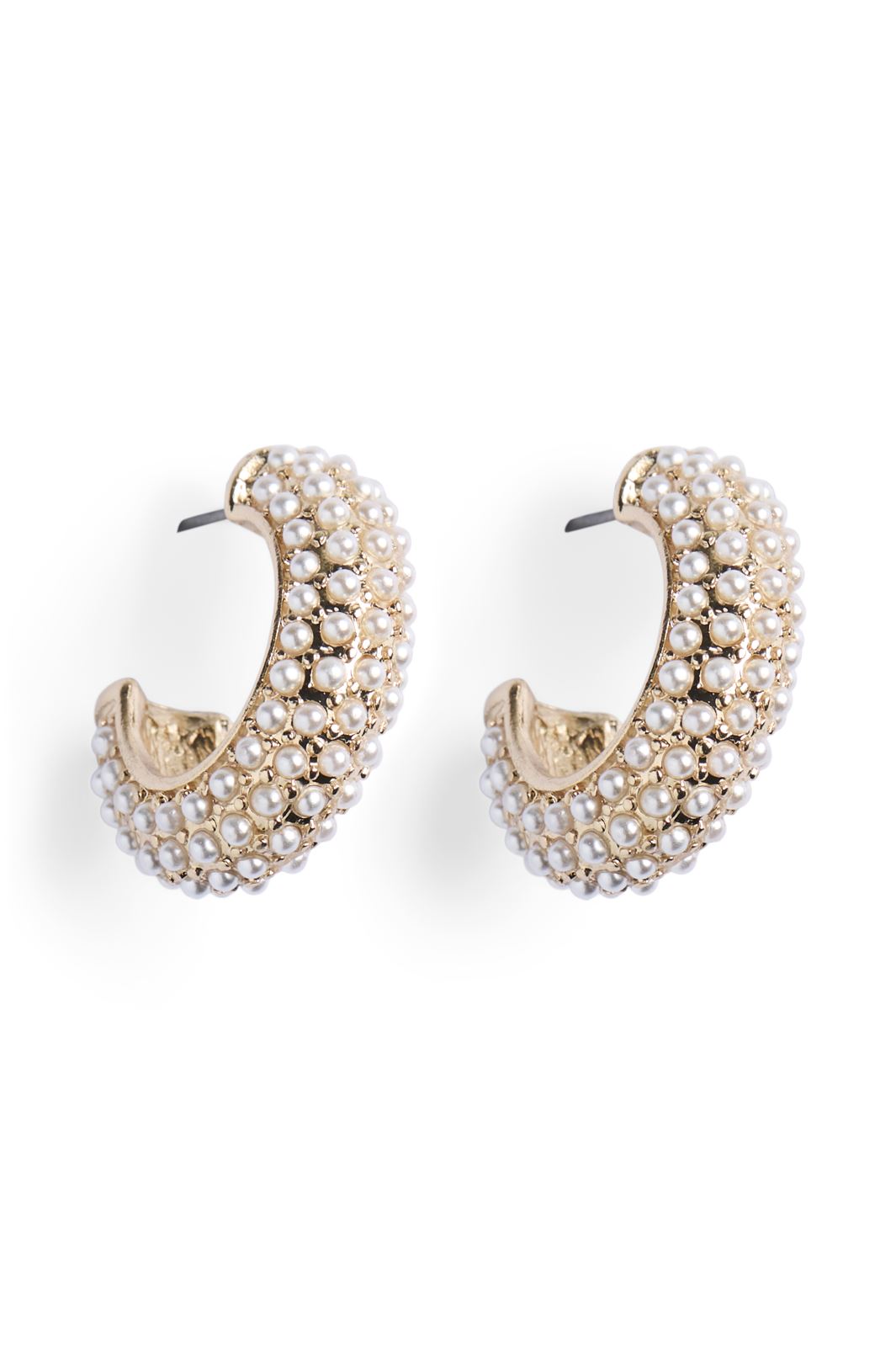 Pieces - Pcpenne Earrings Box - 4698759 Golden Colour St 2 Pearl
