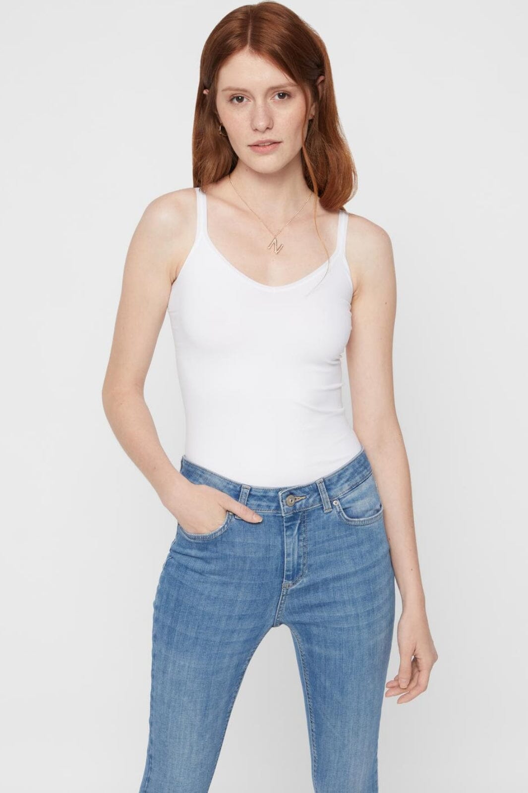 Pieces - PcPlain Underwear Top - White