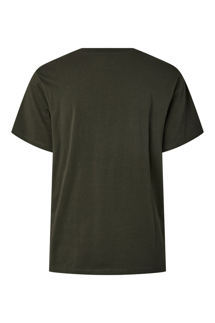 Pieces - Pcria Ss Solid Tee - 4857314 Forest Night