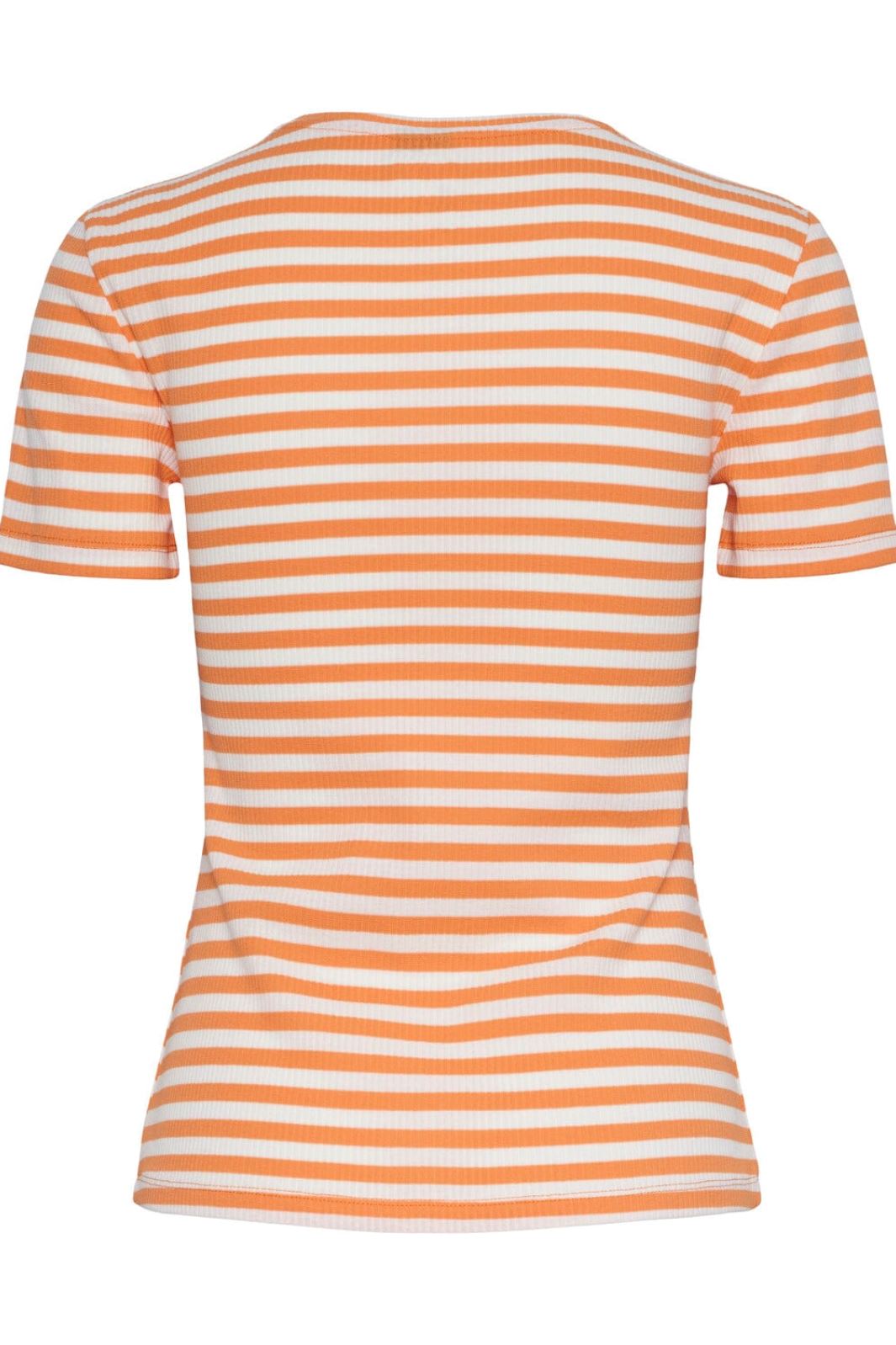 Pieces - Pcruka Ss Top - 4383233 Tangerine Cloud Dancer