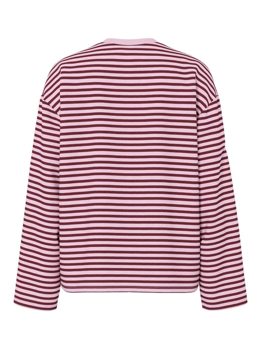 Pieces - Pcsadie Ls Top - 5076174 Tawny Port Roseate Spoonbill Bluser 