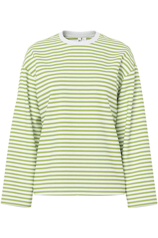 Pieces - Pcsadie Ls Top - 5090907 Bright White Herbal Garden T-shirts 