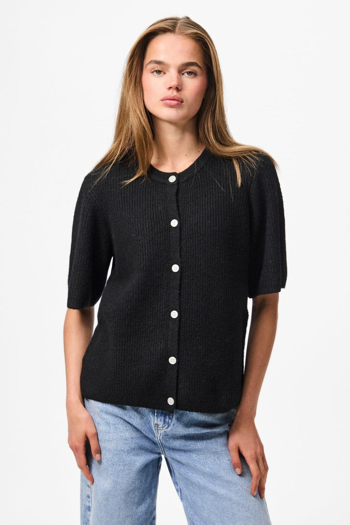 Pieces - Pcsilly Ss O-Neck Knit Cardigan - 4768112 Black