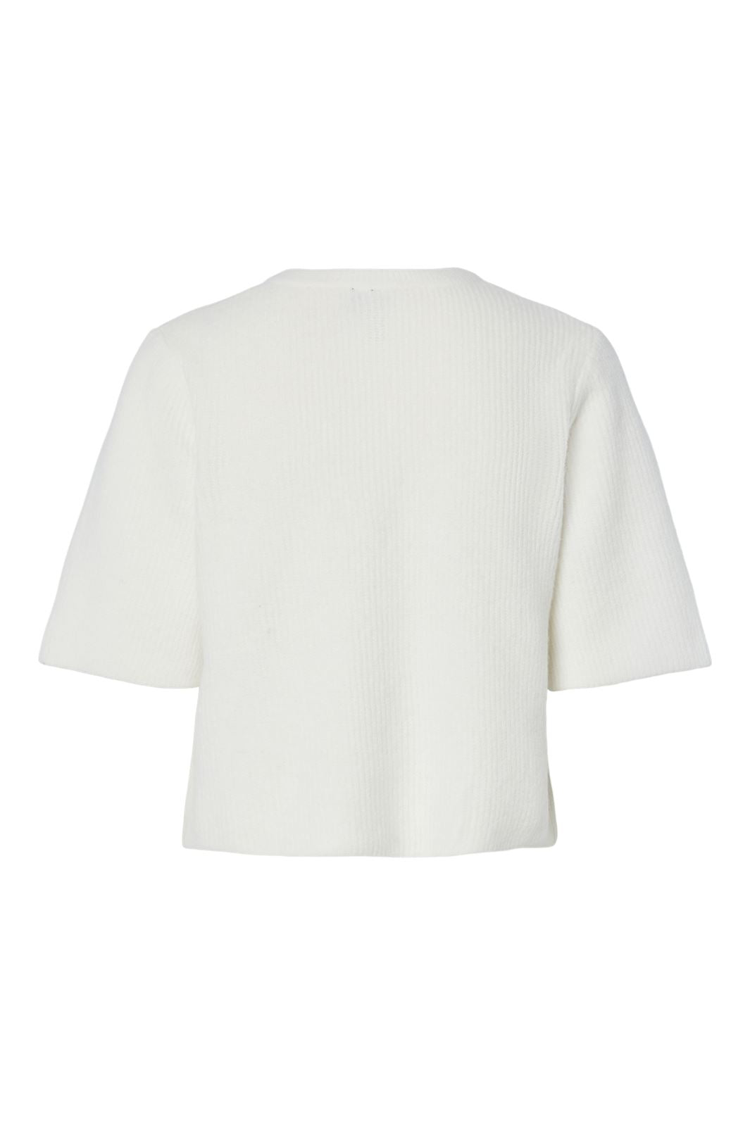 Pieces - Pcsilly Ss O-Neck Knit Cardigan - 4768115 Cloud Dancer