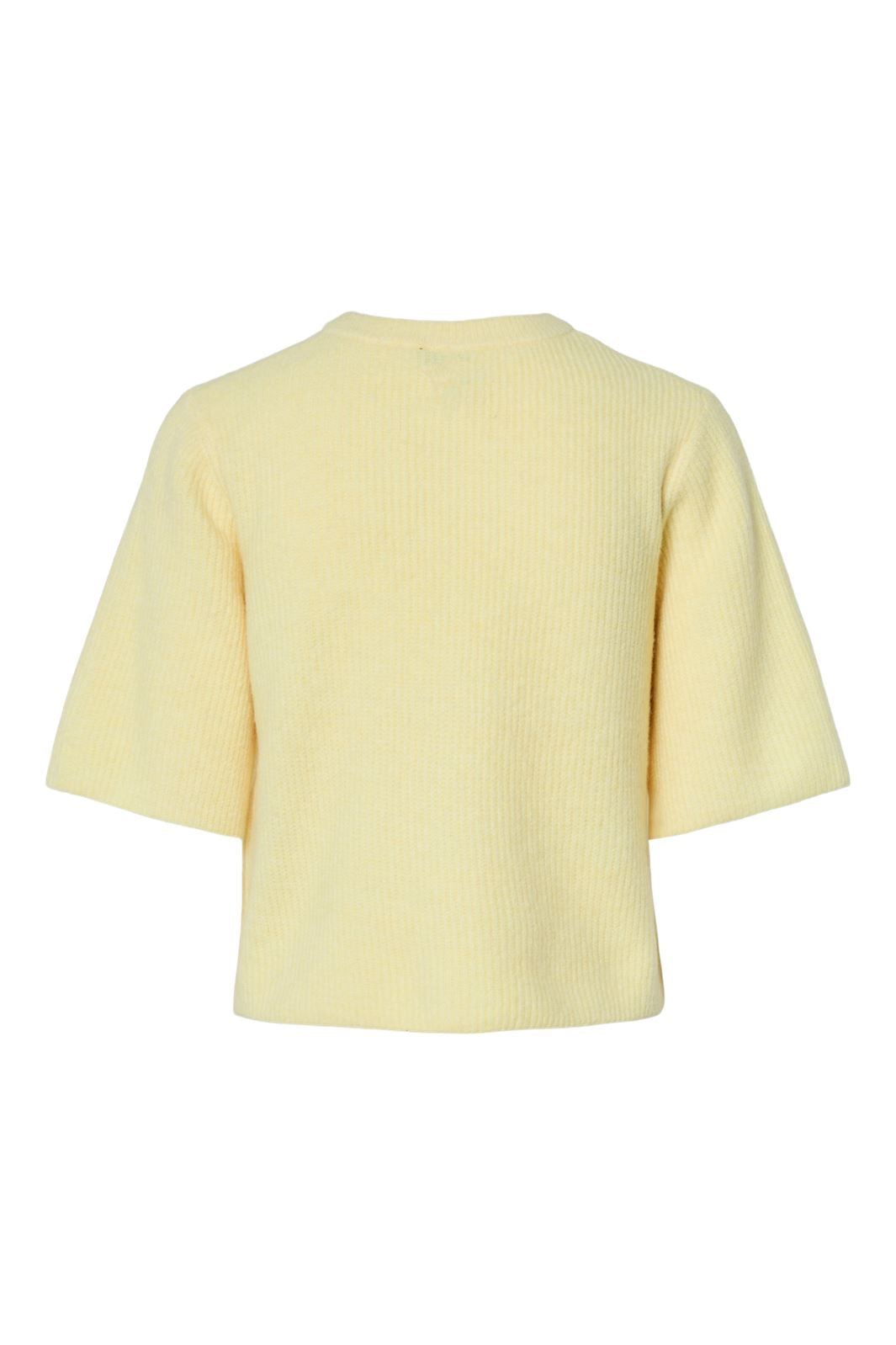 Pieces - Pcsilly Ss O-Neck Knit Cardigan - 4797583 Pale Banana Melange