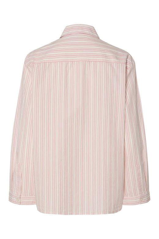 Pieces - Pcsulle Ls Shirt - 4696075 Cloud Dancer Pink Lemonade