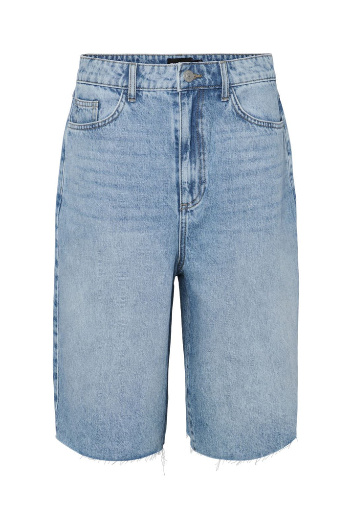 Pieces - Pctasha Baggy Denim Shorts - 4732168 Light Blue Denim