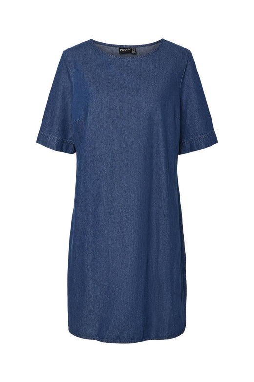 Pieces - Pctenim Ss Dress - 4755395 Medium Blue Denim