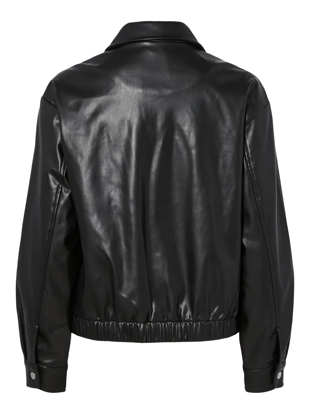 Pieces - Pcvera Bomber Jacket Wb Pu - 4899413 Black Jakker 